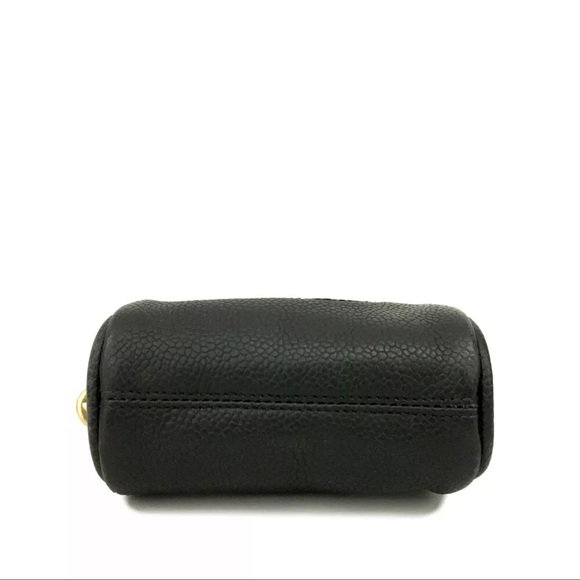 AUTH CHANEL CC Logo Caviar Skin Cosmetic Pouch Mini Bag - Picture 5 of 7
